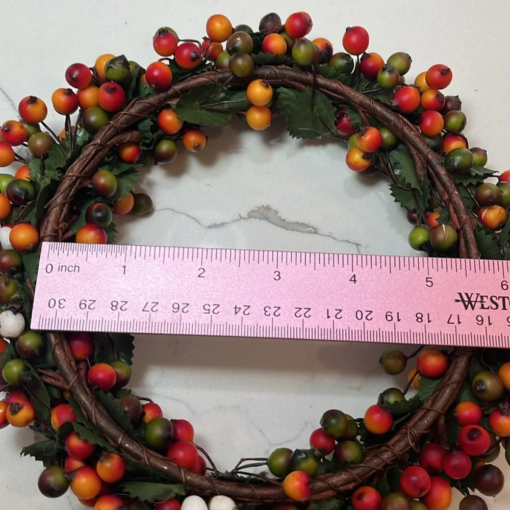 Shades of Fall Autumn Berry Wreaths Set of 3